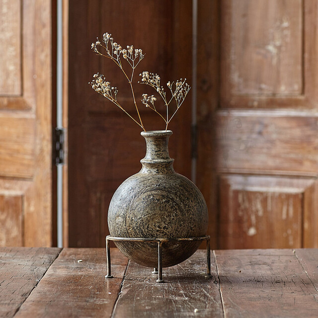 Декоративная ваза на подставке Wabi-Sabi, S